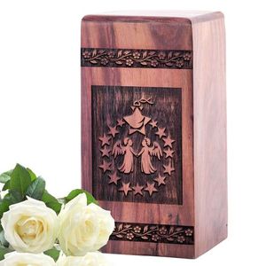 Urne funéraire en bois massif |   Finition lisse et polie |   Vente en gros directe - Product Image 1
