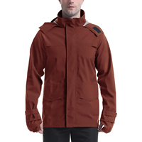 Chaqueta Impermeable de Invierno para Senderismo, Cortavientos, con Cierre de Cremallera, Tejido Recubierto, Gore-Tex, Resistente al Agua 10,000mm, Personalizable