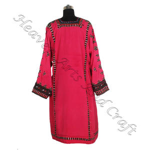 BDR028 réel Kuchi Vintage Banjara bohème tunique haut bohème Unique robe Vintage à la main bohème Banjara Baluchi robe - Product Image 4