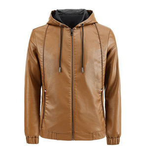 Chaqueta de moto de cuero para hombre, chaqueta de moto para hombre con chaqueta de carreras de motorista de cuero genuino, desgaste con OEM - Product Image 1