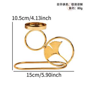 Portavelas de Metal Premium con Diseño Clásico |   Ideal para Decoración del Hogar, Hoteles y Eventos - Product Image 2