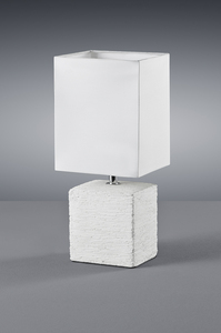 Lampada da tavolo in ceramica beige, modello Ping E14 (Trio Lighting R50131001) - Product Image 2