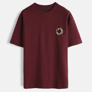 Camiseta de Cuello Redondo 100% Algodón para Hombre, Fabricada en Pakistán, al por Mayor, Lisa, para Impresión de Logotipo Personalizado, Camisetas con Estampado Puff - Product Image 3