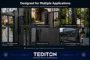 <span class=keywords><strong>Cerradura</strong></span> Inteligente <span class=keywords><strong>para</strong></span> <span class=keywords><strong>Puerta</strong></span> Principal Tediton, <span class=keywords><strong>Cerradura</strong></span> Electrónica <span class=keywords><strong>para</strong></span> <span class=keywords><strong>Puerta</strong></span> de Entrada, Compatible con ALEXA y Google Home - Product Image 3