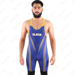 Vente en gros Sublimé Lutte Singlet Conception personnalisée Lutte Costumes Haltérophilie Puissance Formation Hommes Lutte Singlets - Product Image 3