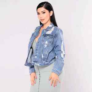 Nouvelle Veste Chemise en Jean pour Homme et Femme, Tendance Décontractée, en Coton Délavé Uni, Manches Longues, Style Rétro Ample, Personnalisable, pour le Travail - Product Image 3