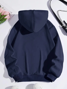 Jersey de invierno de calidad superior para mujer, sudaderas con capucha de lana, nuevo diseño de estilo con cómodo cuello con capucha - Product Image 2