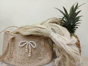 Handcrafted Organic Pineapple Combed <b>Yarn</b> Luxury Natural Fiber for Knitting Made in Vietnam - Product Image 5