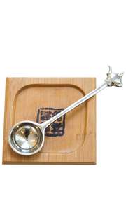 Juego de cucharas medidoras de acero inoxidable con mango hecho a mano en pulido plateado Ideal para utensilios de cocina elegantes y uso de mesa - Product Image 2