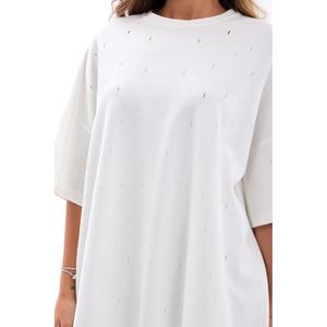 Camiseta Extra Grande 7169 - Blanca, Tejido Jersey Transpirable - Product Image 2