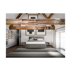 Élégance artisanale dans un lit en bois rembourré moderne-Artisanat italien avec une touche luxueuse - Product Image 1