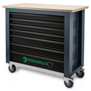 Banc de travail mobile anthracite Stahlwille avec armoire à outils à 7 tiroirs - Product Image 4