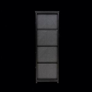 8 Drawer Fabric Storage Chest MDF Stainless Steel Frame Living Room Furniture - Product Image 4