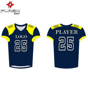 Uniformes de football américain de qualité en gros Maillot en sergé pour jeunes avec design personnalisé et style d'ensembles d'impression - Product Image 4