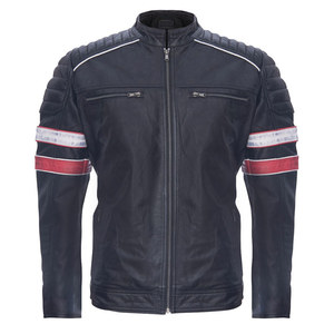 Moda Biker Prendas de abrigo Ropa Slim Fit Moto Chaquetas de cuero Todas las estaciones Casual Motocicleta Pu Chaqueta de cuero con cremallera - Product Image 5