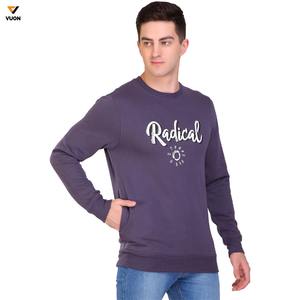 เสื้อสเวตเตอร์ผ้าฝ้ายแขนยาวของผู้ชายเสื้อสเวตเชิ้ต100% พิมพ์โลโก้แบบทีมดีไซน์แบบกำหนดเอง MOQ ต่ำสำหรับฤดูหนาว - Product Image 5