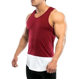 Workout Gym Fitness Fashion New Design <b>Singlet</b> Tank Tops Sportswear Contrast Color Tank Tops Summer Men's Clothing High Street - Product Image 5