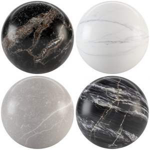 Bolas decorativas redondas de tendencia en vidrio Madera Resina Metal Artesanía hecha a mano para el interior del hogar moderno Mesa Tazón Relleno Exportador - Product Image 5