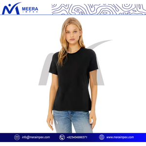 T-shirts à col rond pour femmes Tissu extensible doux de qualité supérieure Vente en gros pour l'été Portez tous les jours Sports de plein air ou utilisation à la mode - Product Image 2