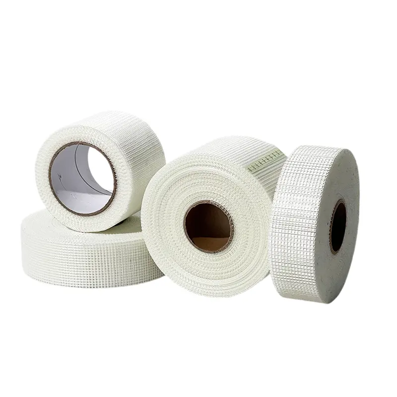 Hot Sale Wall Materials Plain Woven Type Self Adhesive Fiberglass Mesh Tape