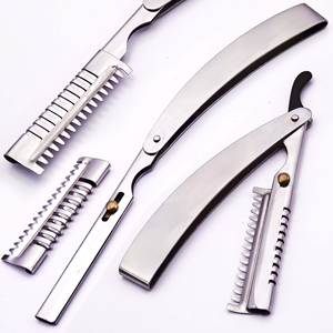 Cuchilla de afeitar desechable de calidad profesional Maquinilla de afeitar adelgazante de acero inoxidable de alta calidad para uso personal Seguridad - Product Image 1