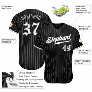 Full Sublimation Custom Unisex Baseball Jersey Lightweight Summer Sports Breathable Moisture-Wicking 100% Polyester Full Button - Product Image 3