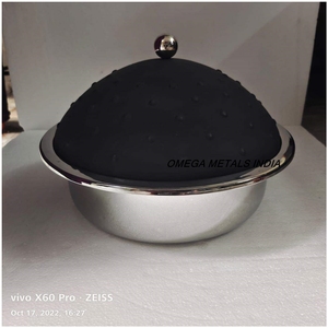 Casserole en métal de conception de perles dorées de haute qualité pour plus chaud plat de service marmite dans la cuisine à la maison ou les restaurants - Product Image 3