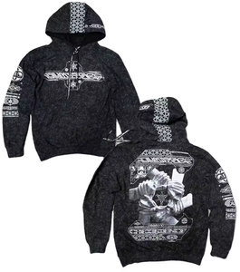 Otoño Invierno Sudadera con capucha para hombre Etiquetas con logotipo personalizado 100% Tela térmica de algodón Sudadera de poliéster de peso pesado Teñido liso - Product Image 1