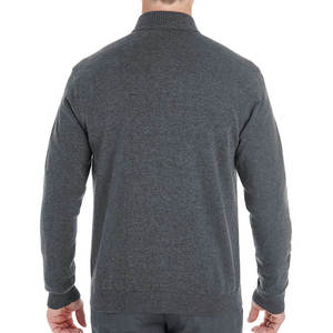 Pull à col en V pour homme en molleton de coton coupe-vent écologique, vente en gros - Product Image 5