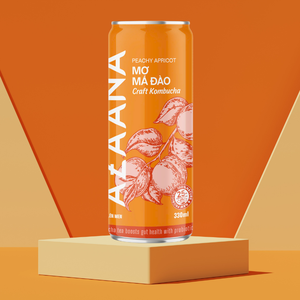 Saveur d'abricot Kombucha Peachy de haute qualité emballée avec des vitamines sans alcool en gros du fabricant du Vietnam - Product Image 5