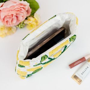 กระเป๋าคลัทช์ประดับลูกปัดสไตล์โบฮีเมียนอินเดียกระเป๋าถือแบบแฮนด์เมดสำหรับงานปาร์ตี้ตอนเย็นช้อปปิ้ง - Product Image 3