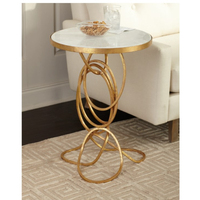 Nouvelle table d'appoint avec plateau en métal de qualité supérieure, finition dorée, design moderne, en vente par les exportateurs