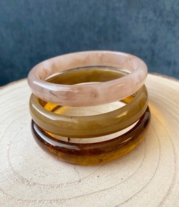 Bracelet en résine époxy fait main, bijoux de mode pour femmes - Product Image 4