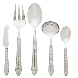 Couverts à poignée fabriqués à la main maison cuisine ensembles de couverts décoratifs en acier inoxydable de table avec poignée élargie en métal - Product Image 1