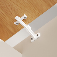 6 pièces Support de couvercle de sécurité pour armoire bébé avec petite tête de fixation supérieure, installation par vis uniquement