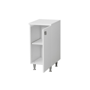 Mobile Base Cucina Moderno 40x50x87 cm in Legno Massello e Acciaio Inossidabile con Finitura Verniciata per Villa - Product Image 3