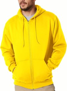 Sudaderas con capucha de gran tamaño para hombre de algodón 100%, sudaderas de invierno con estampado de logotipo personalizado, forro polar grueso, patrón sólido, capucha de invierno - Product Image 3