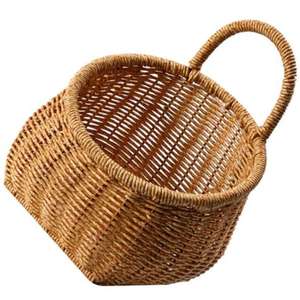 Cestas decorativas hechas a mano de ratán de buena calidad con diseño único para soluciones de almacenamiento Rústicas - Product Image 2