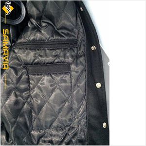 Chaqueta universitaria SAMAVIA OEM, uniforme de béisbol de lana bordado personalizado, chaqueta universitaria cálida de invierno para hombre RTS - Product Image 5