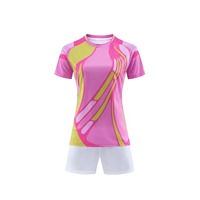 Uniforme de Fútbol Personalizado al por Mayor para Equipos 2025, Conjunto Deportivo Unisex 100% Poliéster, Pantalones Cortos Estampados, Elásticos y Antibacterianos