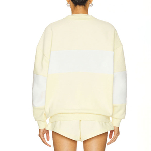 Top personalizado de alta calidad para primavera y otoño, ropa de salón con cremallera, jersey de manga larga de lana en blanco, sudadera con cremallera de un cuarto para niña - Product Image 3