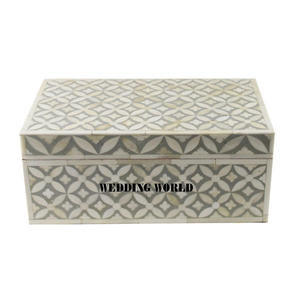 Boîte à bijoux en bois nacre de qualité supérieure, faite à la main, boîte de rangement de créateur, forme personnalisée, vente en gros de boîtes à bijoux en bois - Product Image 6