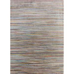 Tapis Kavi's Chaos Theory multi-nœuds en laine, bambou et soie, rayé, modèle Esk-460, pour la décoration de la maison et du salon, tapis de Jaipur, États-Unis - Product Image 1
