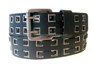 Nouveau élégant et décontracté fait à la main en cuir véritable classique hommes ceinture personnalisée pleine fleur en détresse en cuir véritable hommes ceinture - Product Image 2