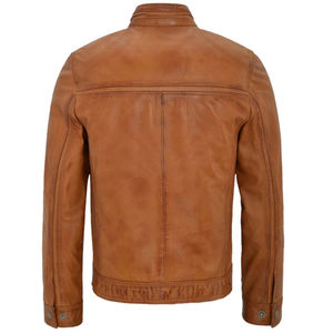 Chaqueta de Cuero para Hombre de Moda Urbana, Elaborada con Textura de Cuero Duradera que Mejora el Estilo de la Ropa Mientras Ofrece una Ligera Calidez - Product Image 2