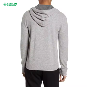 Sweat-shirt à capuche décontracté pour homme, vêtements de sport tendance, sweats à capuche personnalisés avec fermeture éclair pour homme, 100% coton, effet délavé au soleil - Product Image 6