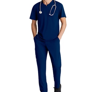 Tenues d'infirmière de haute qualité, ensemble de blouses chirurgicales unisexe, blouses médicales extensibles pour hommes et femmes, tenue clinique dentaire et hospitalière - Product Image 1