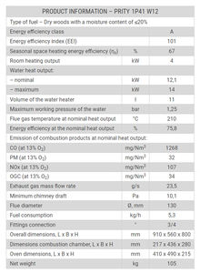 Chauffage d'ambiance moderne de 4 kW Poêle à bois autoportant Offre incroyable pour les acheteurs en gros Villas bulgares Pellet de carburant inclus - Product Image 2