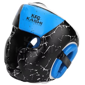 Casque de boxe personnalisé, protège-tête MMA en cuir PU, casque de sparring, protection du visage, équipement d'entraînement de kickboxing et de Muay Thai, OEM - Product Image 6