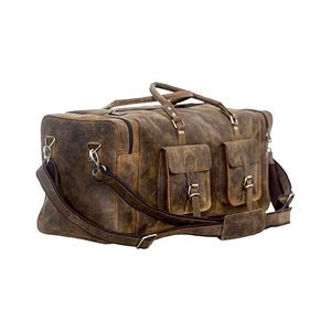 Sac de voyage en cuir de buffle extra large fait à la main, élégant et pleine fleur, sac de voyage personnalisé à la mode pour l'approvisionnement en vrac - Product Image 1